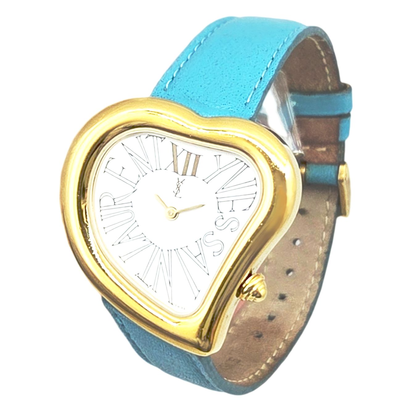 【超希少】イブサンローラン　ハートベゼル　クォーツ　ホワイト　ゴールド　クォーツ SAINT LAURENT（腕時計）のフリマアイテム一覧