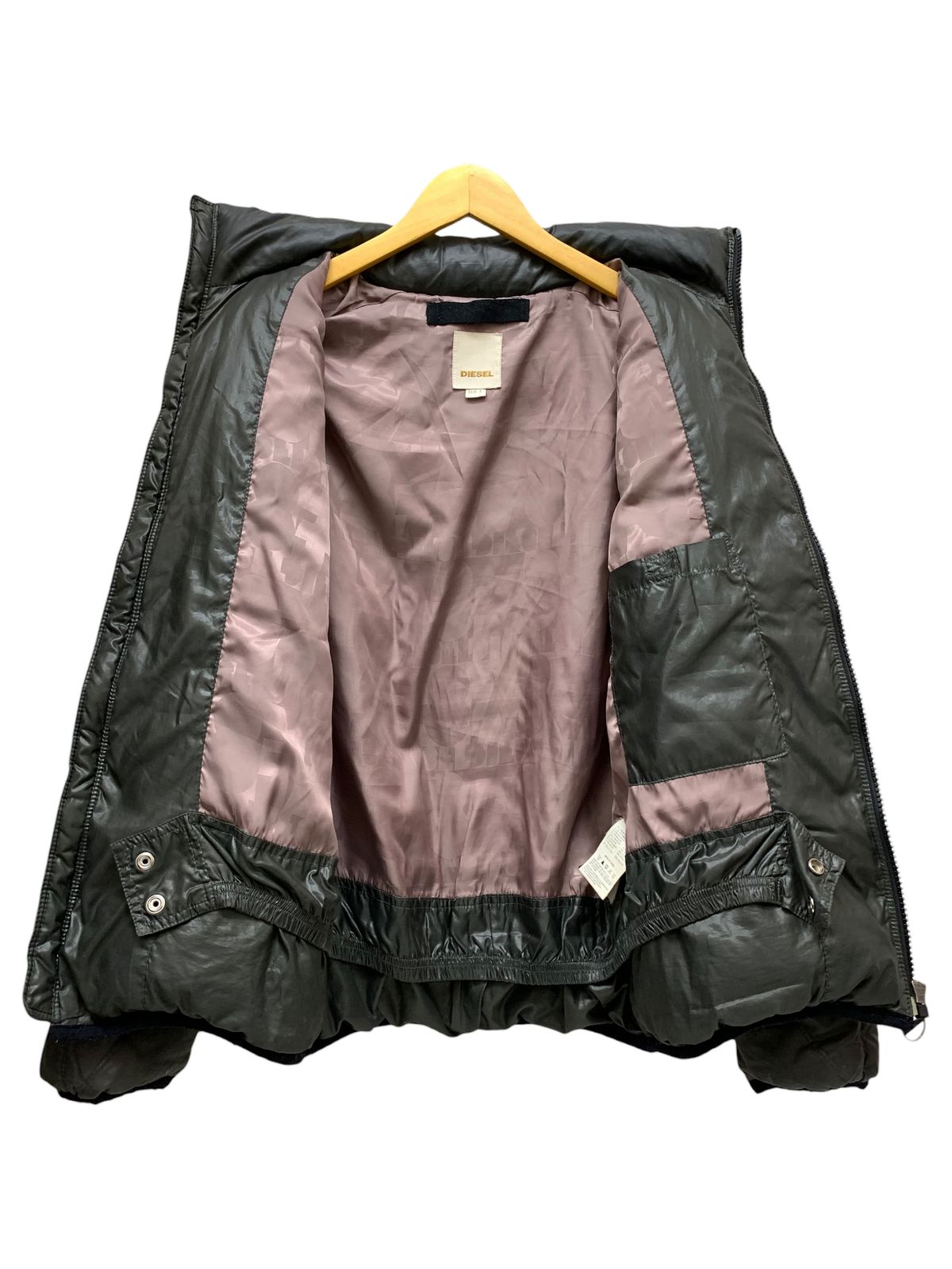DIESEL (ディーゼル) フード付き ダウンジャケット ダウン70% フェザー 