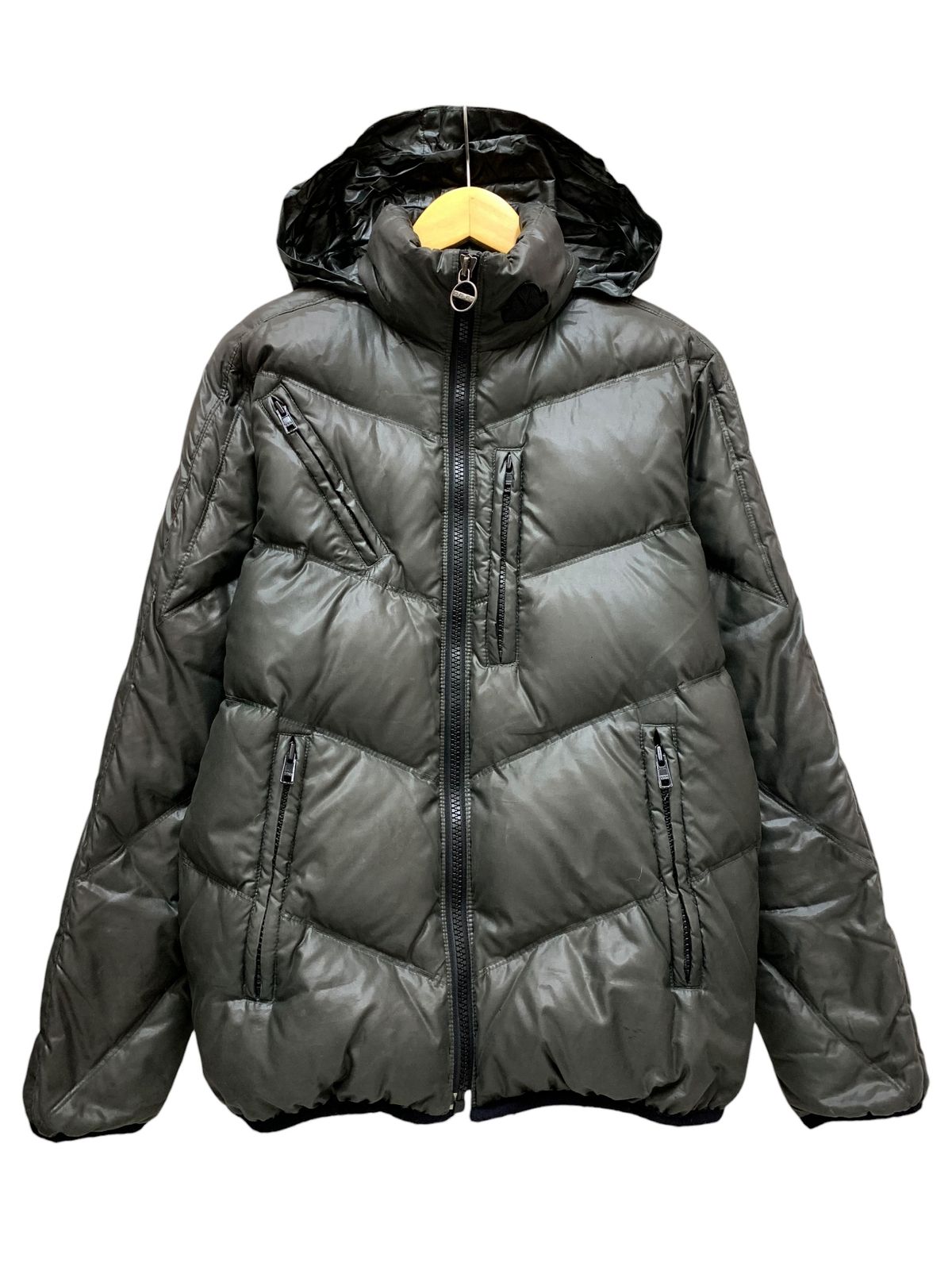 DIESEL (ディーゼル) フード付き ダウンジャケット ダウン70% フェザー 