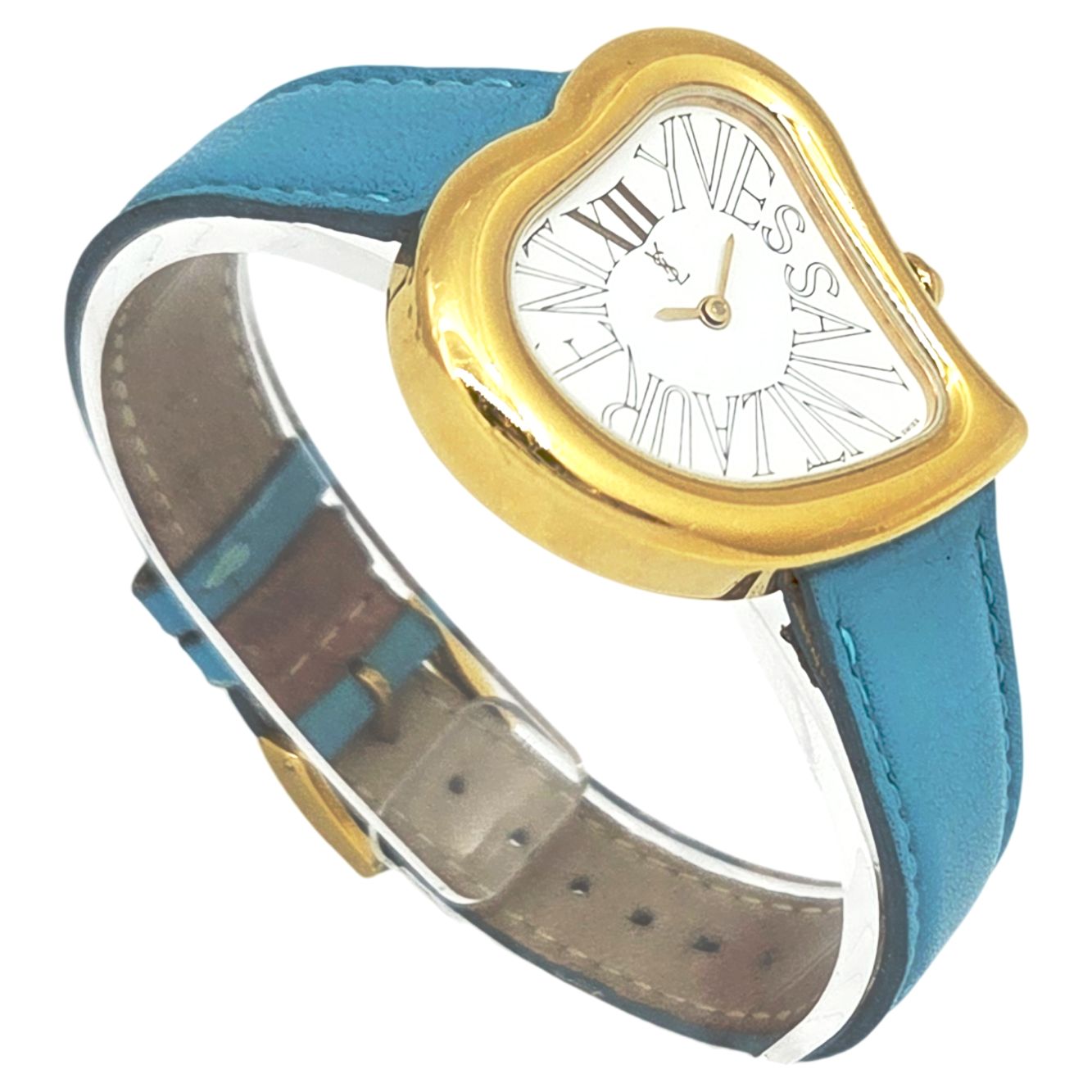 中古】YVES SAINT LAURENT イヴサンローラン 腕時計 クオーツ ハート型