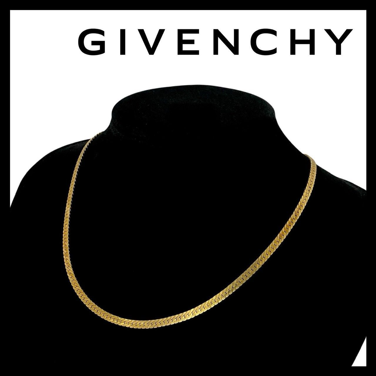 U【GIVENCHY】チェーン ネックレス ゴールド/金カラー 喜平 ペンダント