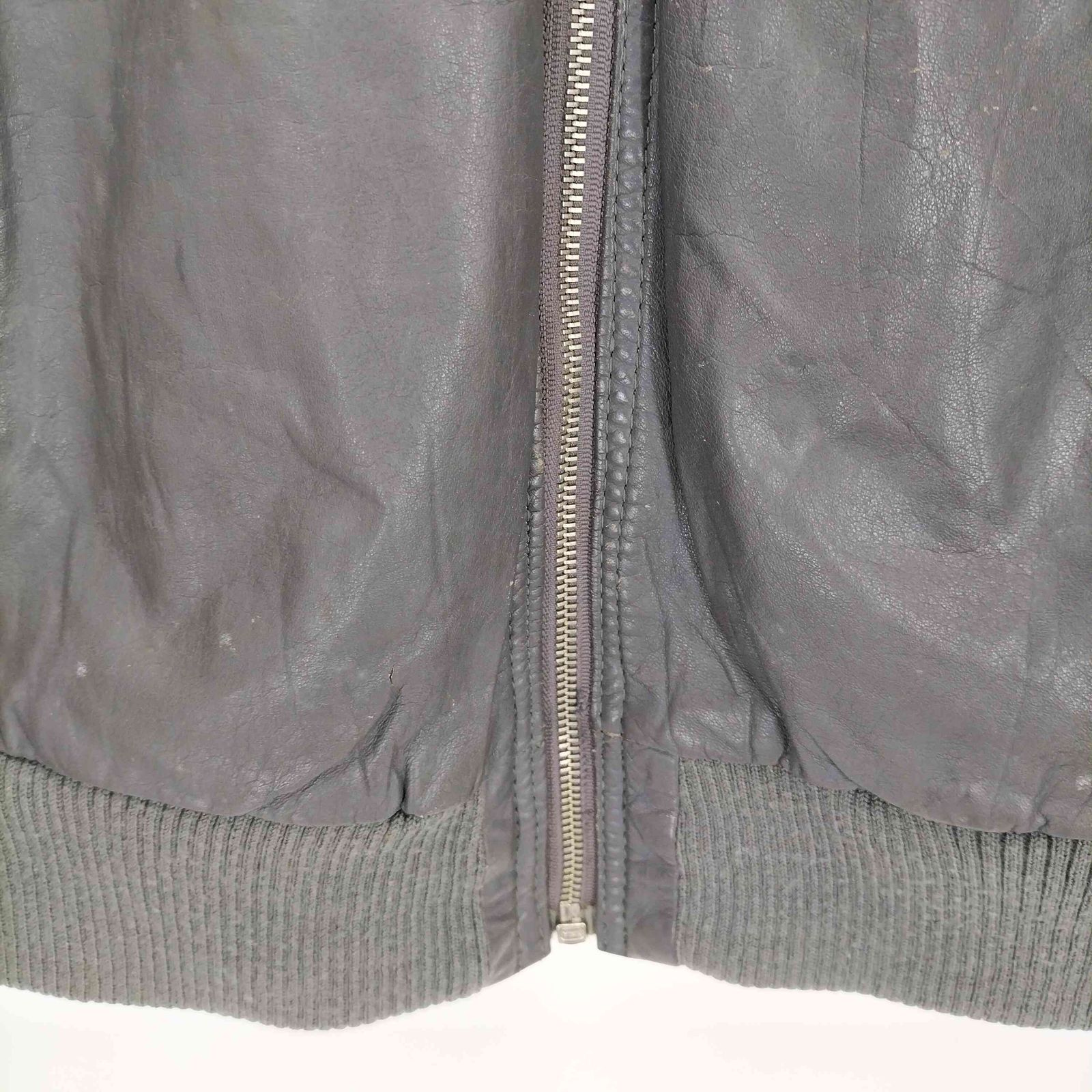 ユーズドフルギ USED古着 レザーフライトジャケット メンズ 表記無