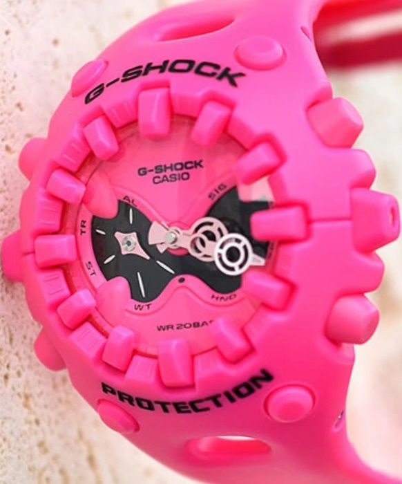 腕時計 メンズ Gショック 01型 クォーツ ケース幅60 mm ポリウレタンベルト ピンク|ピンク色 G-SHOCK