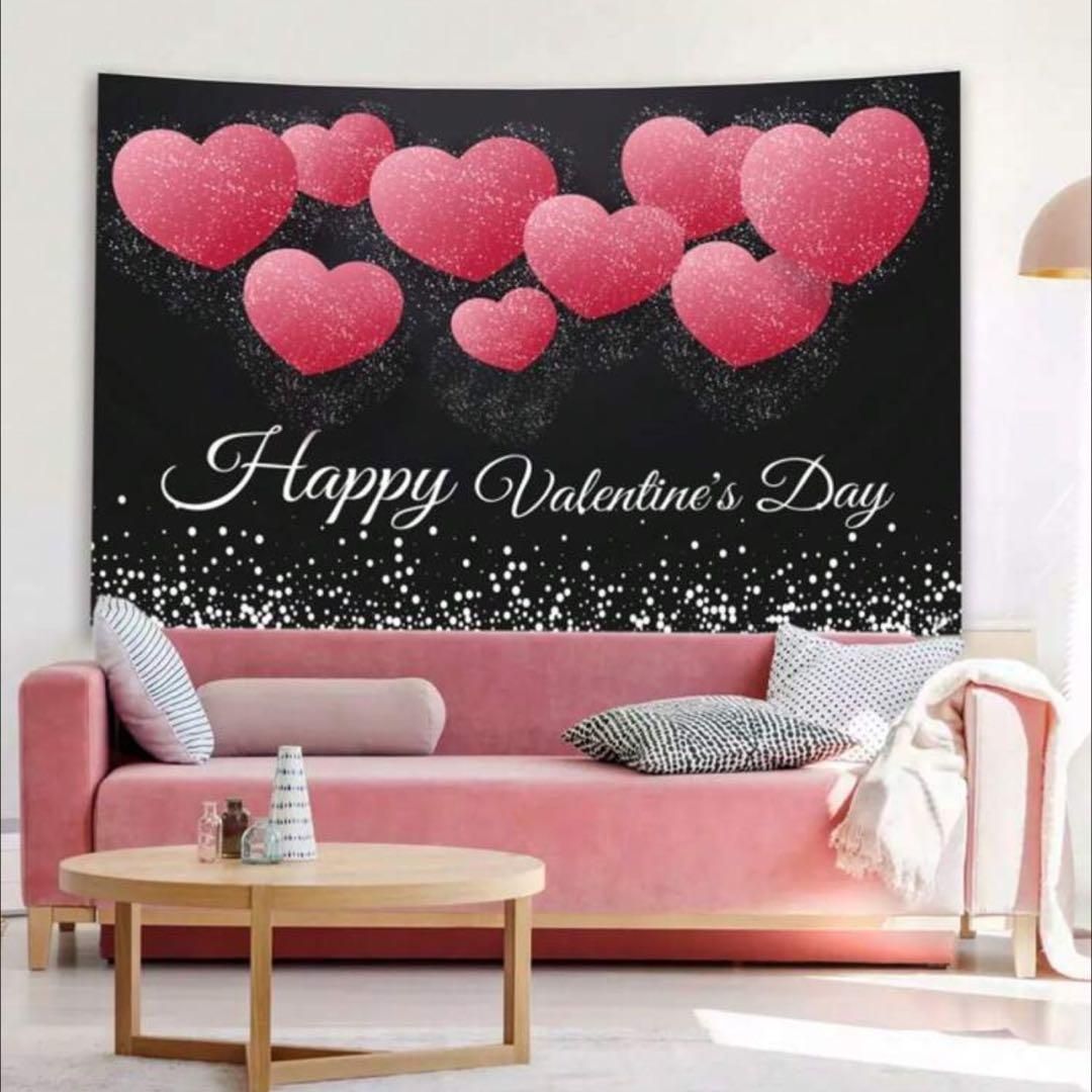 タペストリー 背景布 バレンタイン パーティー 模様替え 壁掛け 撮影