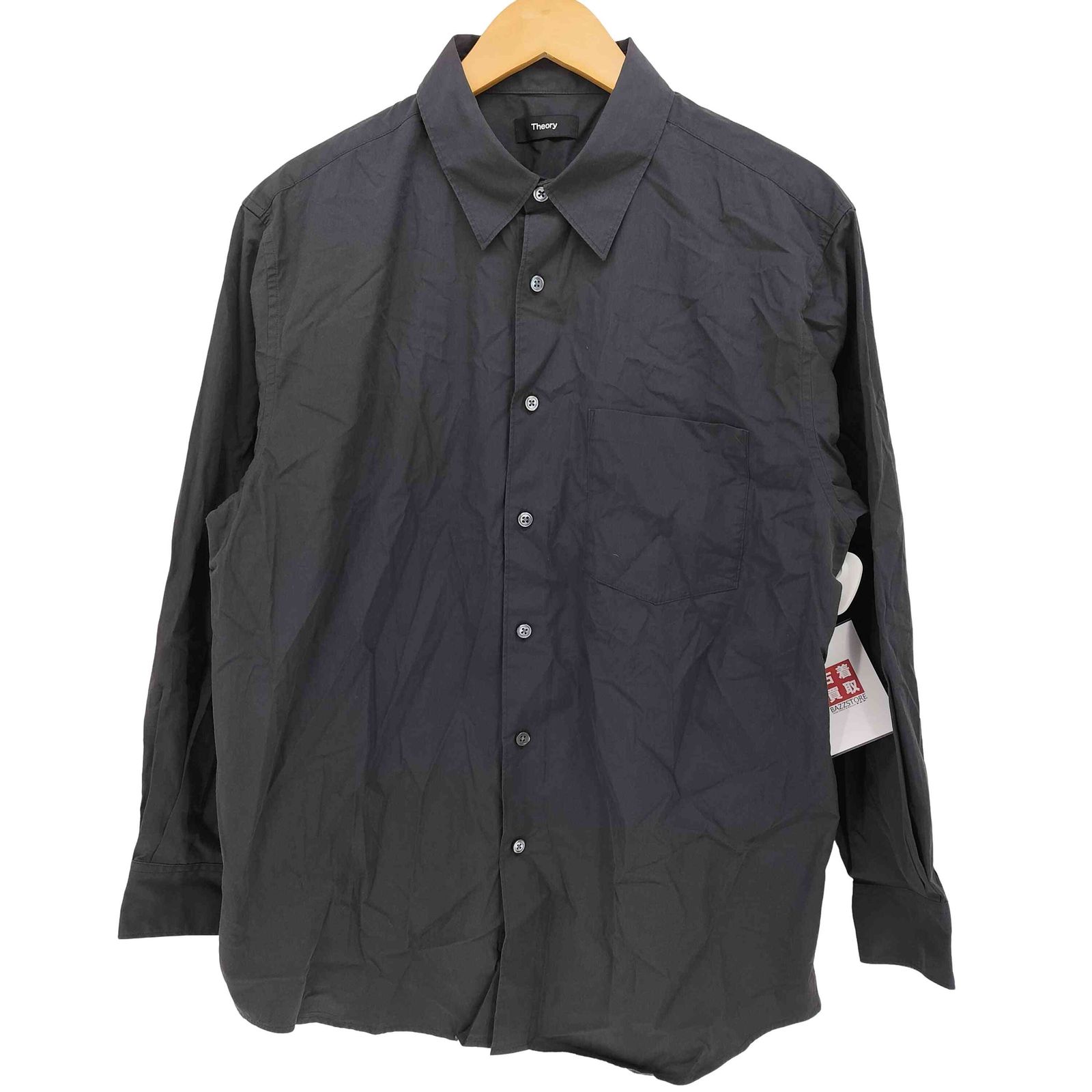 セオリー theory 24AW NOLL CBP A FLUID COTTON L/S レギュラーカラー シャツ メンズ import：M 