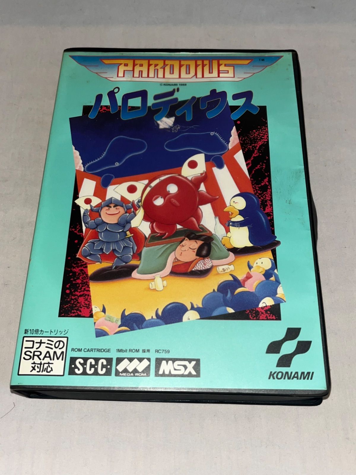 【美品】パロディウス　PARODIUS MSX ROM ハガキ付】パロディウス ☆ MSX カートリッジROM☆ - メルカリ