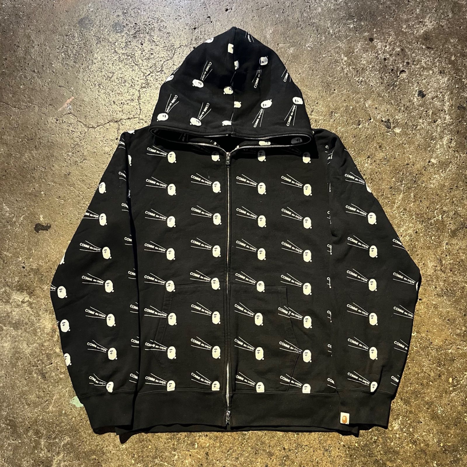 A BATHING APE × CDG OSAKA ア ベイシング エイプ コム デ ギャルソン 2021 ss 21 FULL ZIP HOODIE XXL