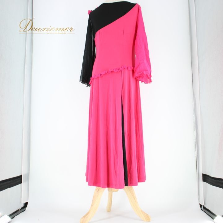 社交ダンス 衣装 スタンダード ドレス ワンピース レッスンウェア A