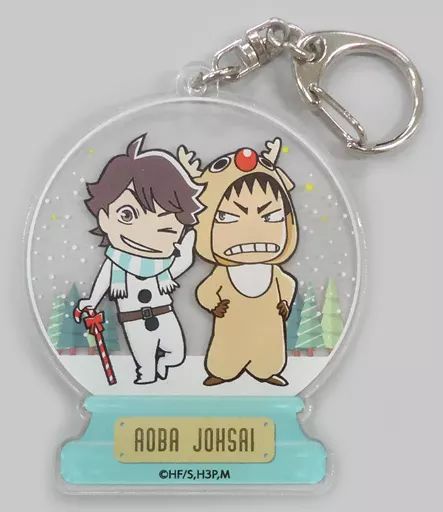希少品 ハイキュー!! Xmas 2018 アクリルチャーム 及川徹 岩泉一 中古】キーホルダー・マスコット(キャラクター) 及川徹＆岩泉一 スノー