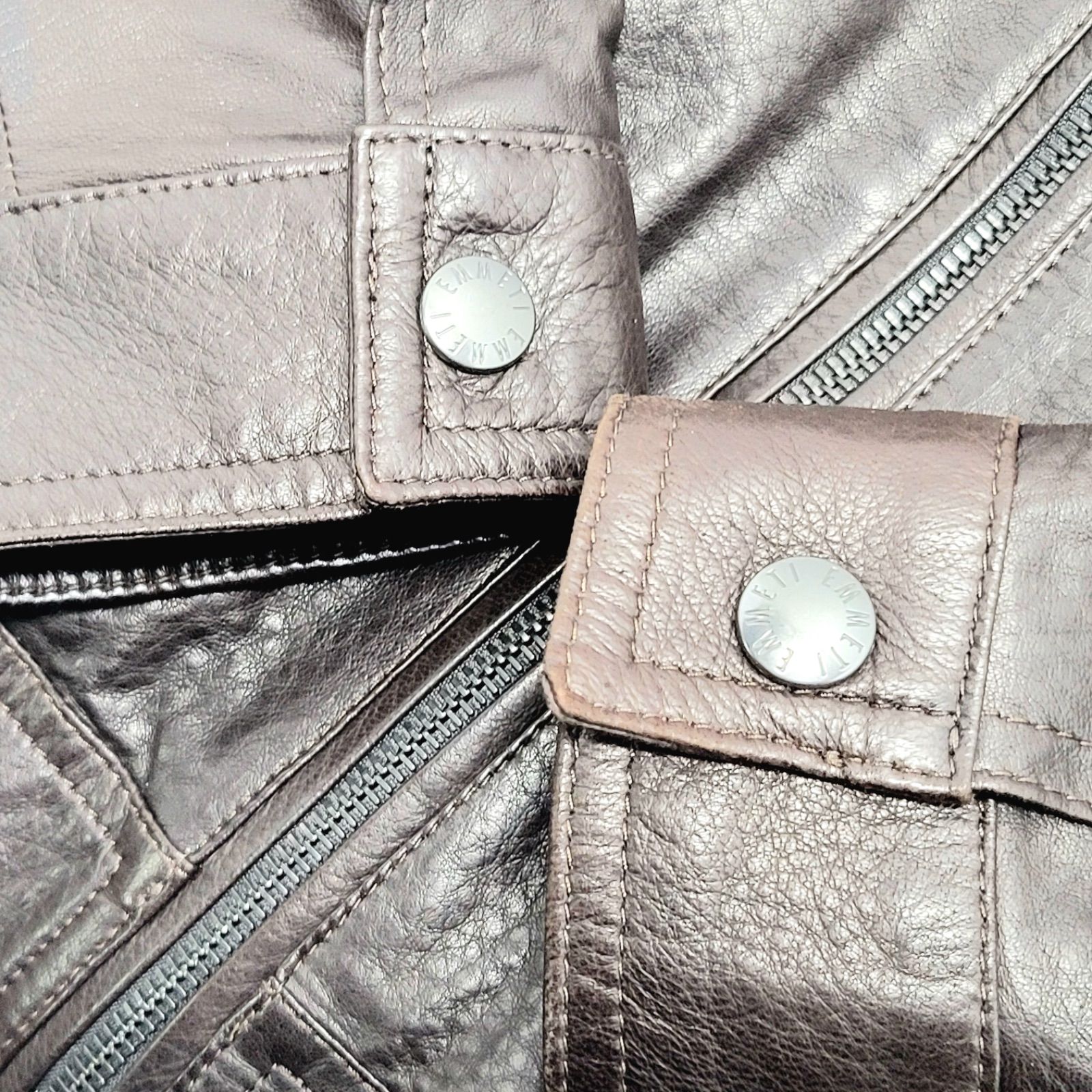 美品】EMMETI エンメティ ユリ JURI ラムスキン シングルライダース