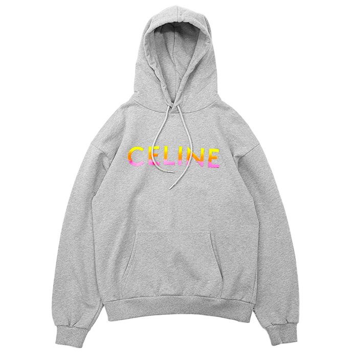 未使用】CELINE セリーヌ パーカー グラデーション ロゴプリント 