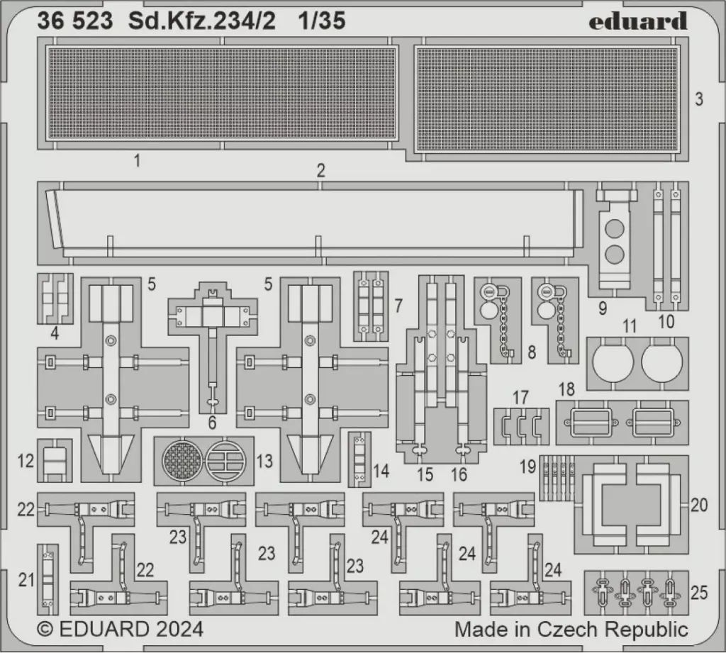 【中古】プラモデル 1/35 Sd.Kfz.234/2 プーマ エッチングパーツ (ミニアート用) [EDU36523] Sd.Kfz.234/2 プーマ エッチングパーツ (ミニアート用) プラモデル｜ホビーサーチ