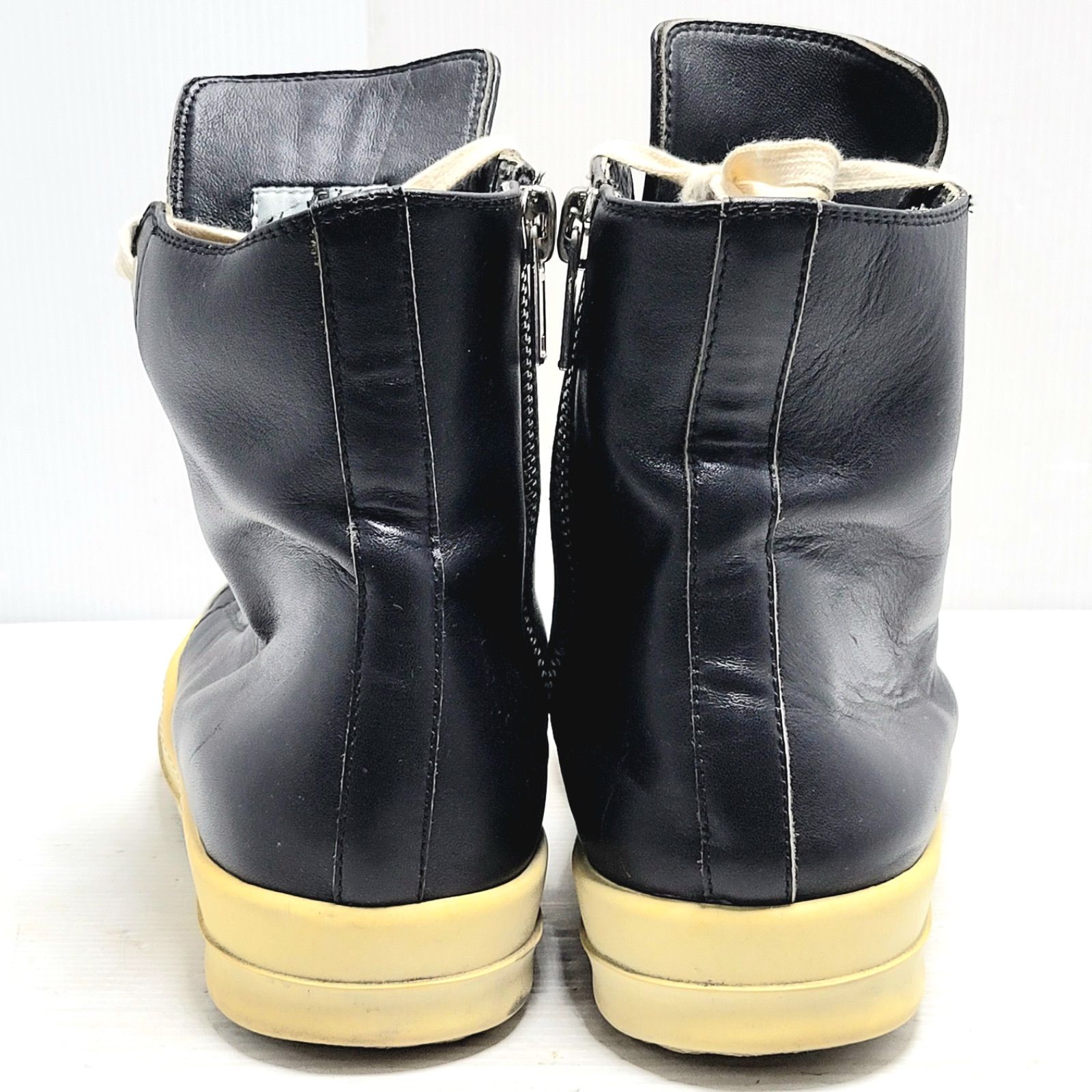 RICK OWENS リックオウエンス ラモーンズ レザー ハイカットスニーカー
