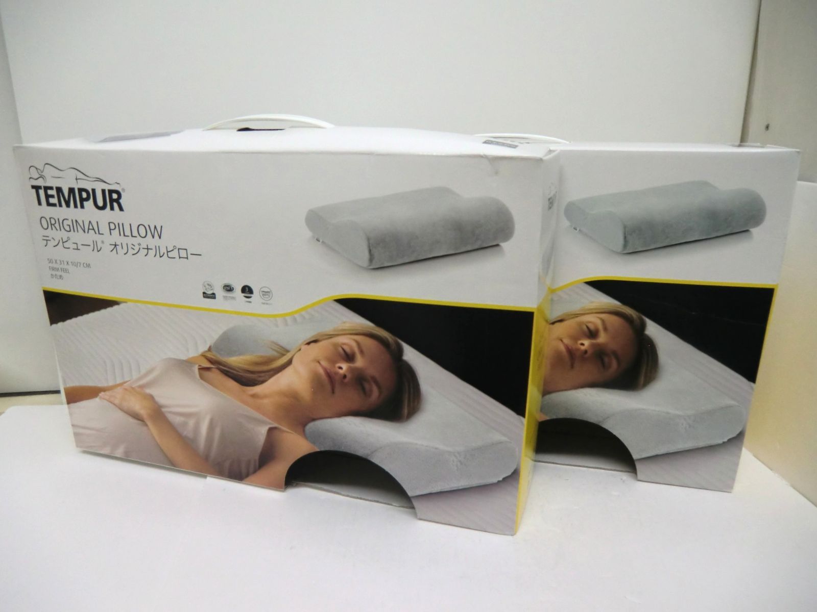 未使用　TEMPUR オリジナルピロー M かため　2個セット 新品》テンピュール オリジナルピロー グレー かため M 2個 - メルカリ