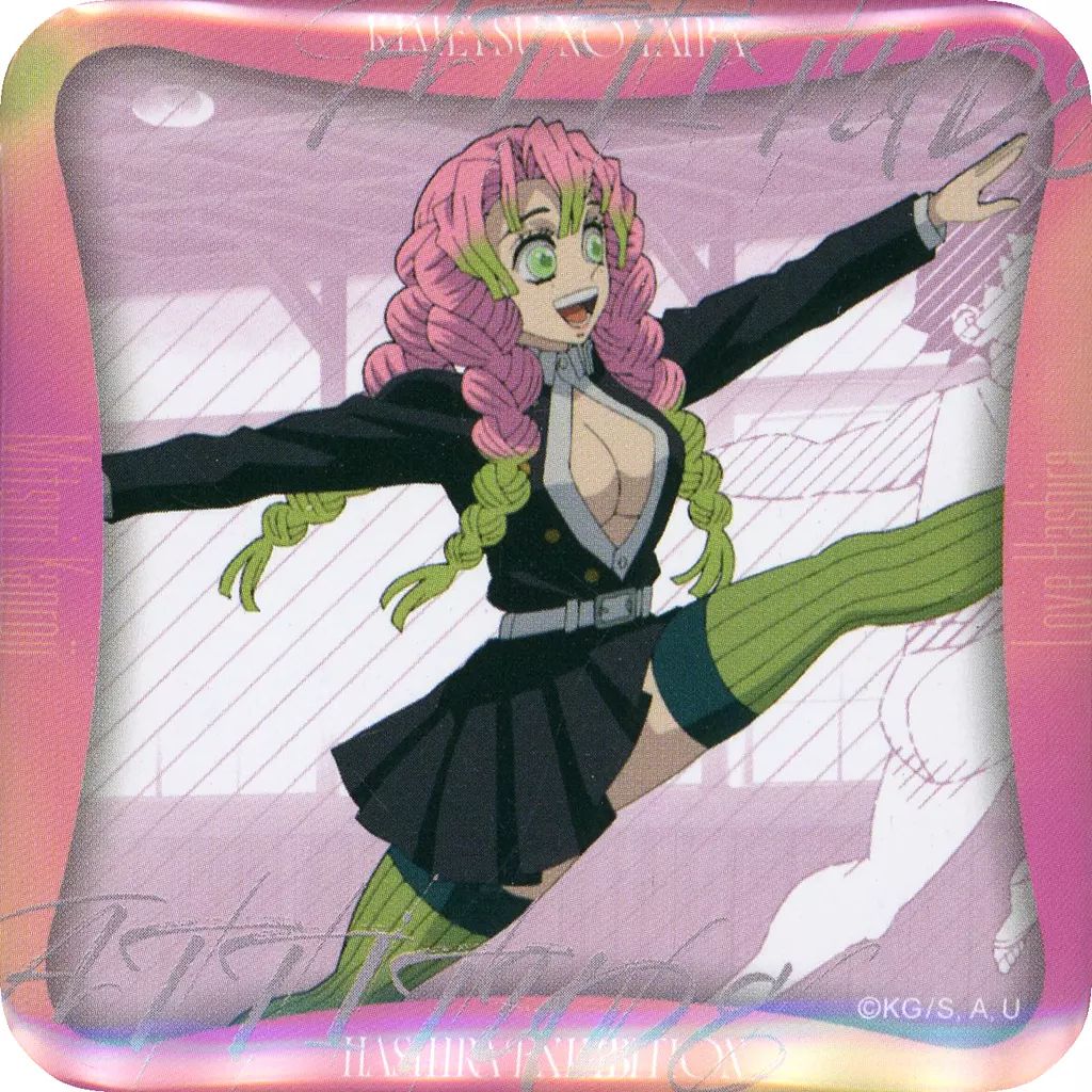 中古】バッジ・ビンズ 甘露寺蜜璃(デザイン52) 「アニメ 鬼滅の刃 柱展