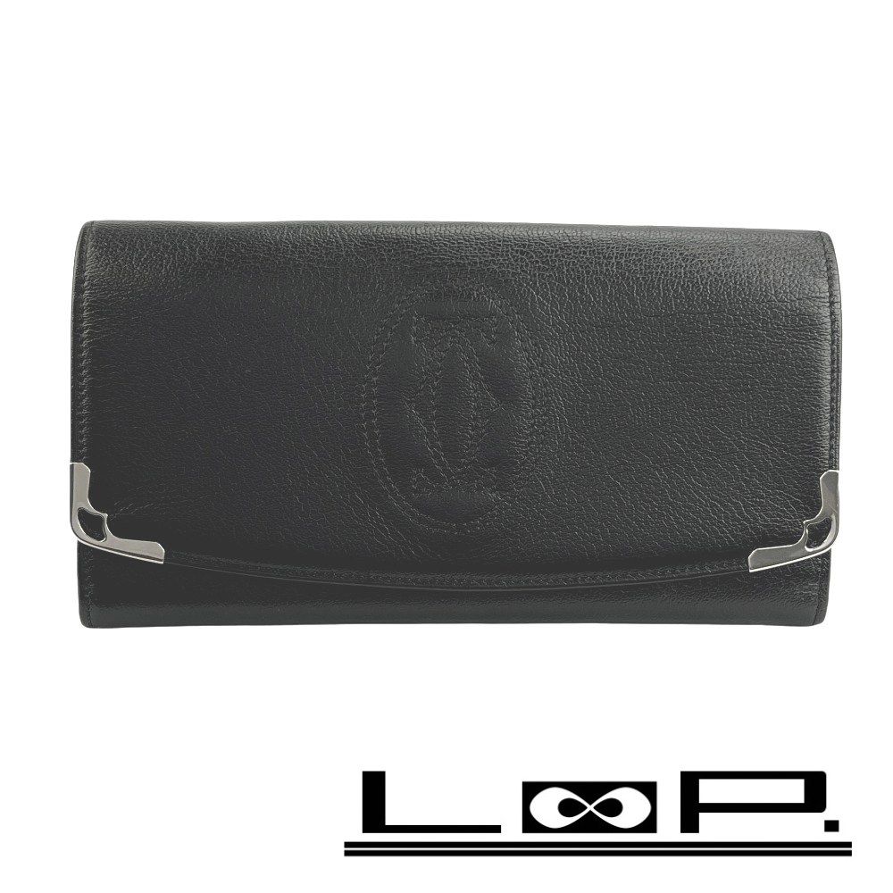 カルティエ □美品□ マスト 長財布 財布 ウォレット 札入れ カード