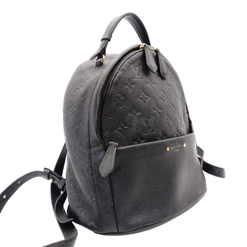 ルイヴィトン LOUIS VUITTON ソルボンヌ モノグラム アンプラント ブラック レザー 黒 バックパック リュック M 44016 7-10-1026 ブラック系 リュック バックパック 