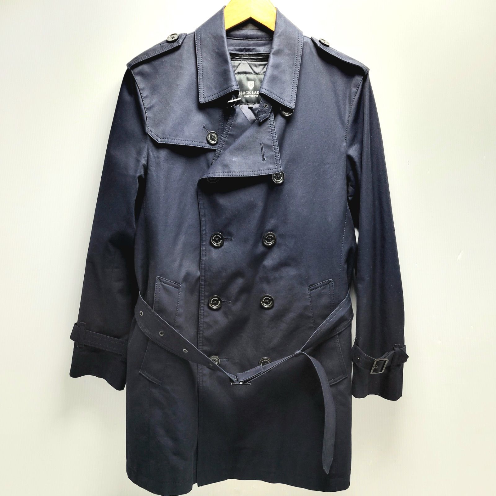 BLACK LABEL CRESTBRIDGE トレンチコート ネイビー サイズM - メルカリ