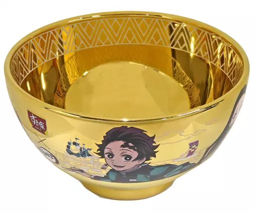 皿 茶碗 集合 オリジナル金のどんぶり 鬼滅の刃 すき家 オリジナルどんぶりプレゼントキャンペーンAコース当選品