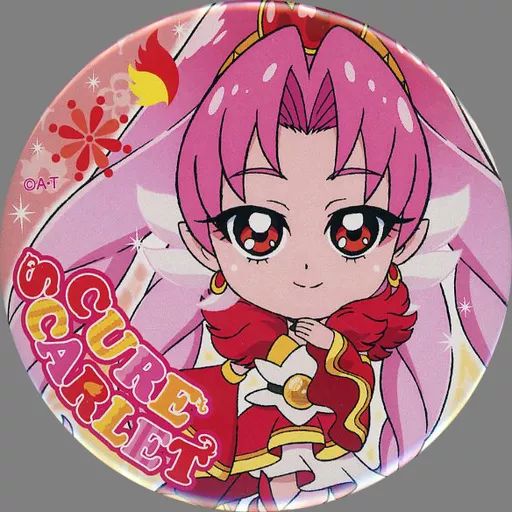 中古】バッジ・ピンズ キュアスカーレット プリポップ♪ ドでか缶