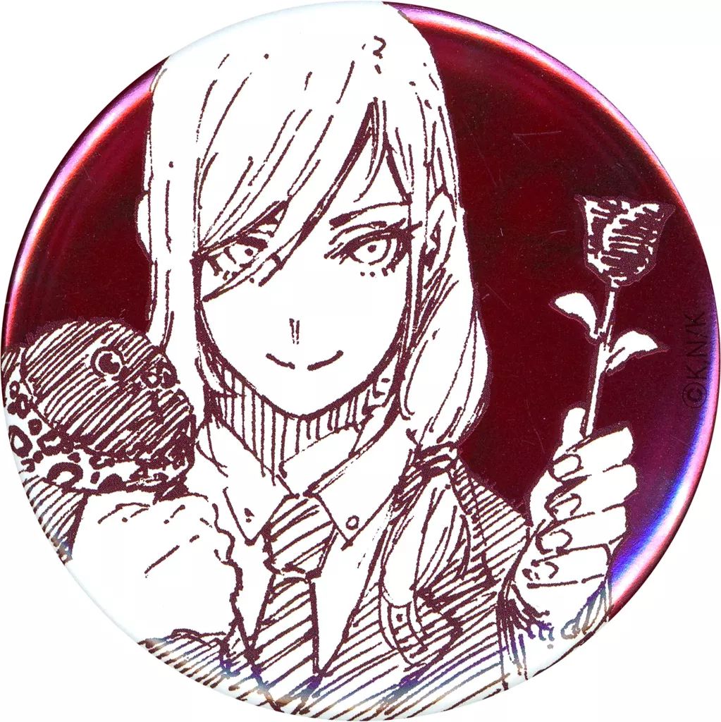 中古】バッジ・ビンズ 千切豹馬(モノクロ/正面/花束) 「ブルーロック展