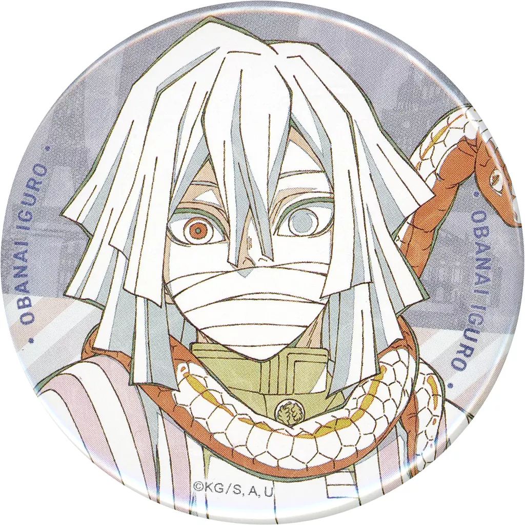 中古】バッジ・ビンズ 伊黒小芭内 ティザービジュアル57mm缶バッジ