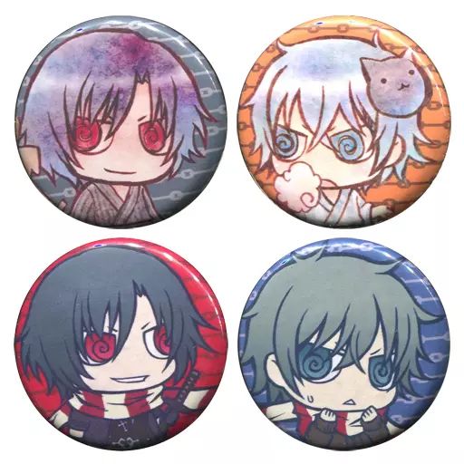 中古】バッジ・ピンズ(キャラクター) 咎狗の血 缶バッチ(缶バッジ) 4個