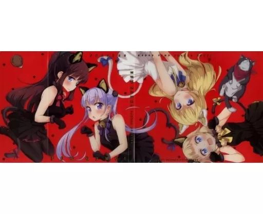 中古】雑貨 集合(4人/猫衣装) クリアブックカバー 「NEW GAME