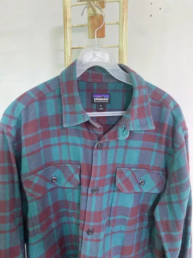 モンヴィンテージ M patagonia パタゴニア メンズ コットン CHECK ポケット KARA カラ 長袖 シャツ