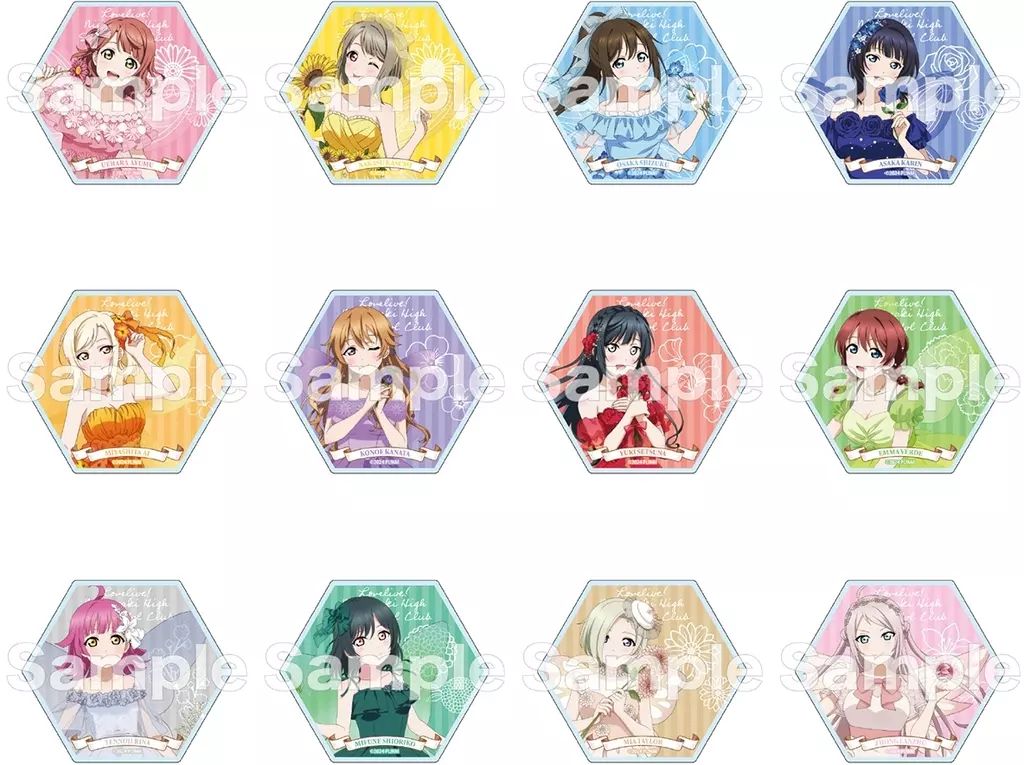 コースター 全12種セット ラブライブ!虹ヶ咲学園スクールアイドル同好会 トレーディングアクリルコースター フェアリーver