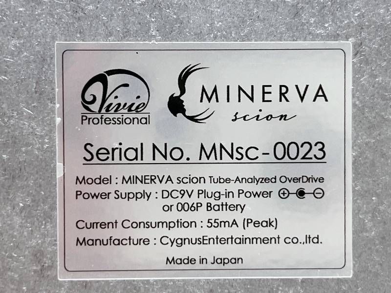 Vivie MINERVA scion オーバードライブ ディストーション ギター