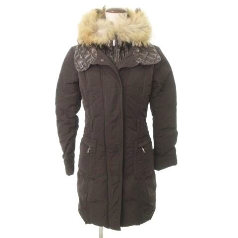 美品 国内正規 希少 ラクーンファー MONCLER ダウンコート ロムニー　1 美品 国内正規 希少 ラクーンファー MONCLER ダウンコート ロムニー 1