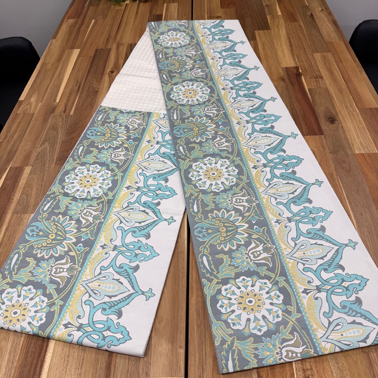 西陣某機屋】 正絹西陣織袋帯 ガード加工済 中古超美品 お仕立て上がり