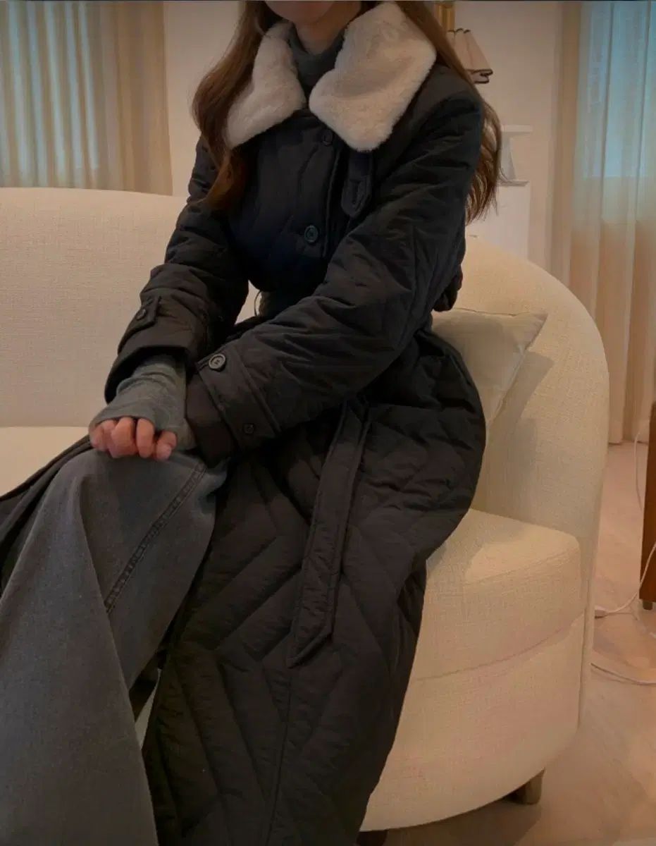 ザ メイン ダブル ダウンジャケット ロング丈 ダウンコート 55 77