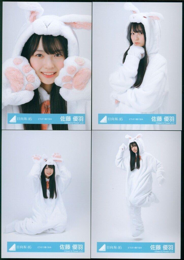 日向坂46 2025年ランダム生写真 佐藤優羽 どうぶつ着ぐるみ コンプ
