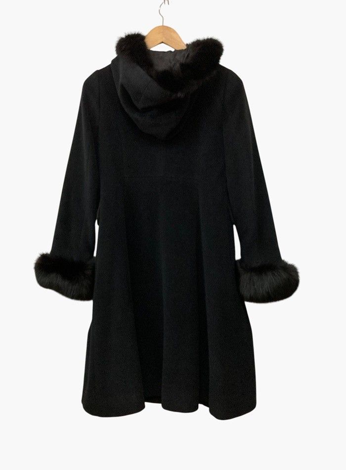 新品 Harrods ハロッズ アンゴラ ウール フォックスファー コート 新品 Harrods ハロッズ アンゴラ ウール フォックスファー コート