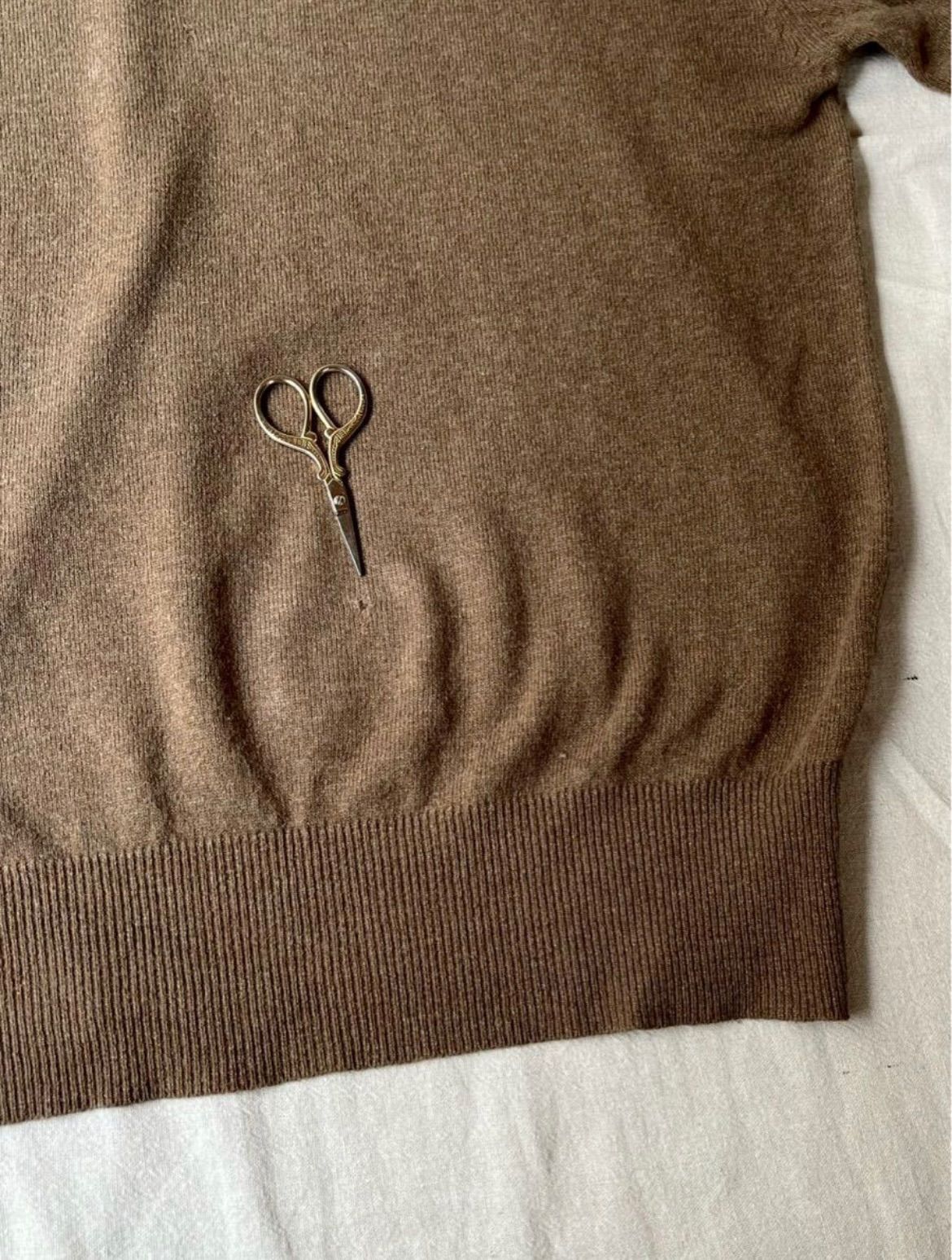  AD 1991 COMME des GARCONS HOMME モックネック ニット セーター | ウール ナイロン ブラウン 田中オム アーカイブ 90 s K 5-12025-91000 ニット セーター トップス