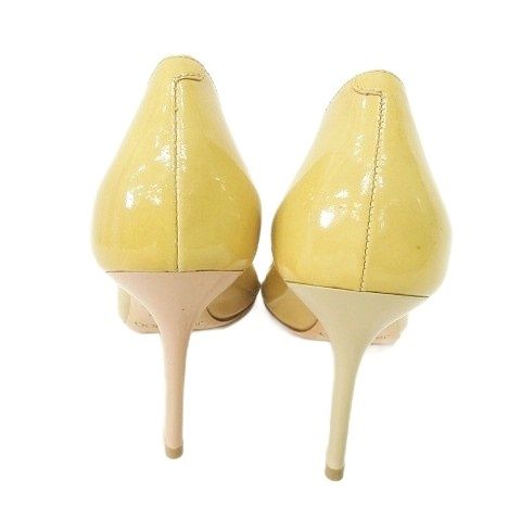 ジミーチュウ JIMMY CHOO パテント パンプス オープントゥ ハイヒール