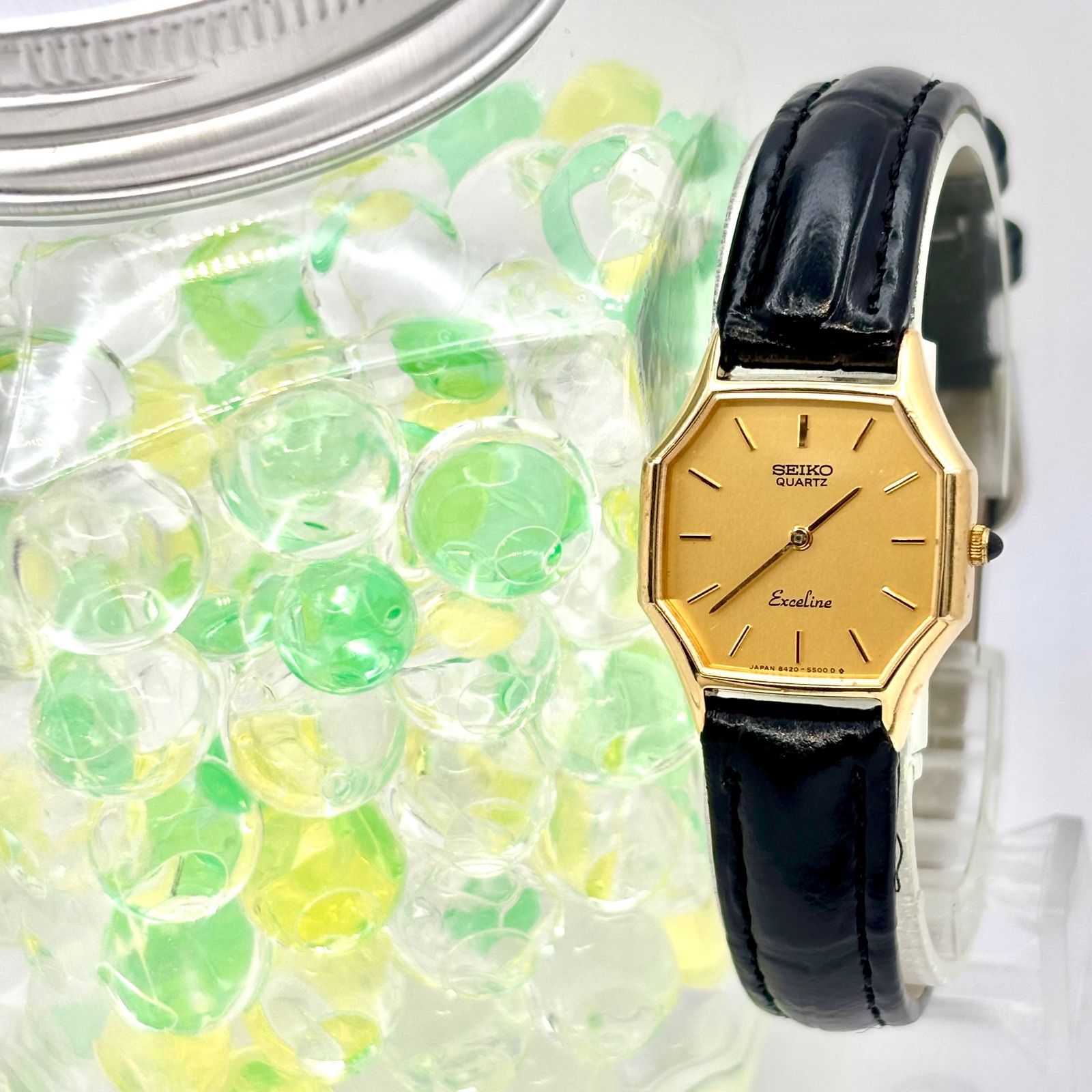 美品/新品電池】SEIKO セイコー Exceline エクセリーヌ レディース