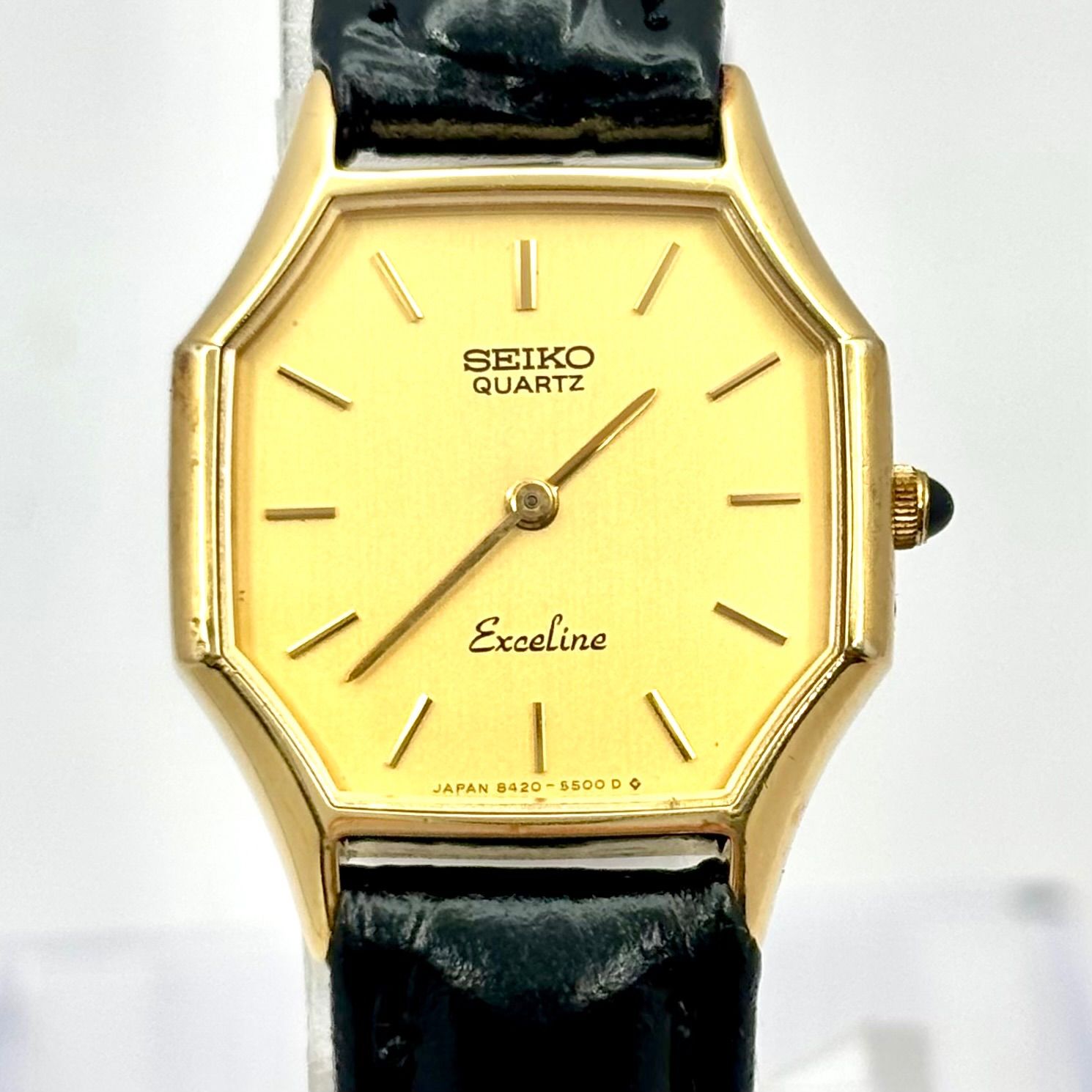 SEIKO Exceline ゴールド腕時計 美品/新品電池】SEIKO セイコー Exceline エクセリーヌ レディース