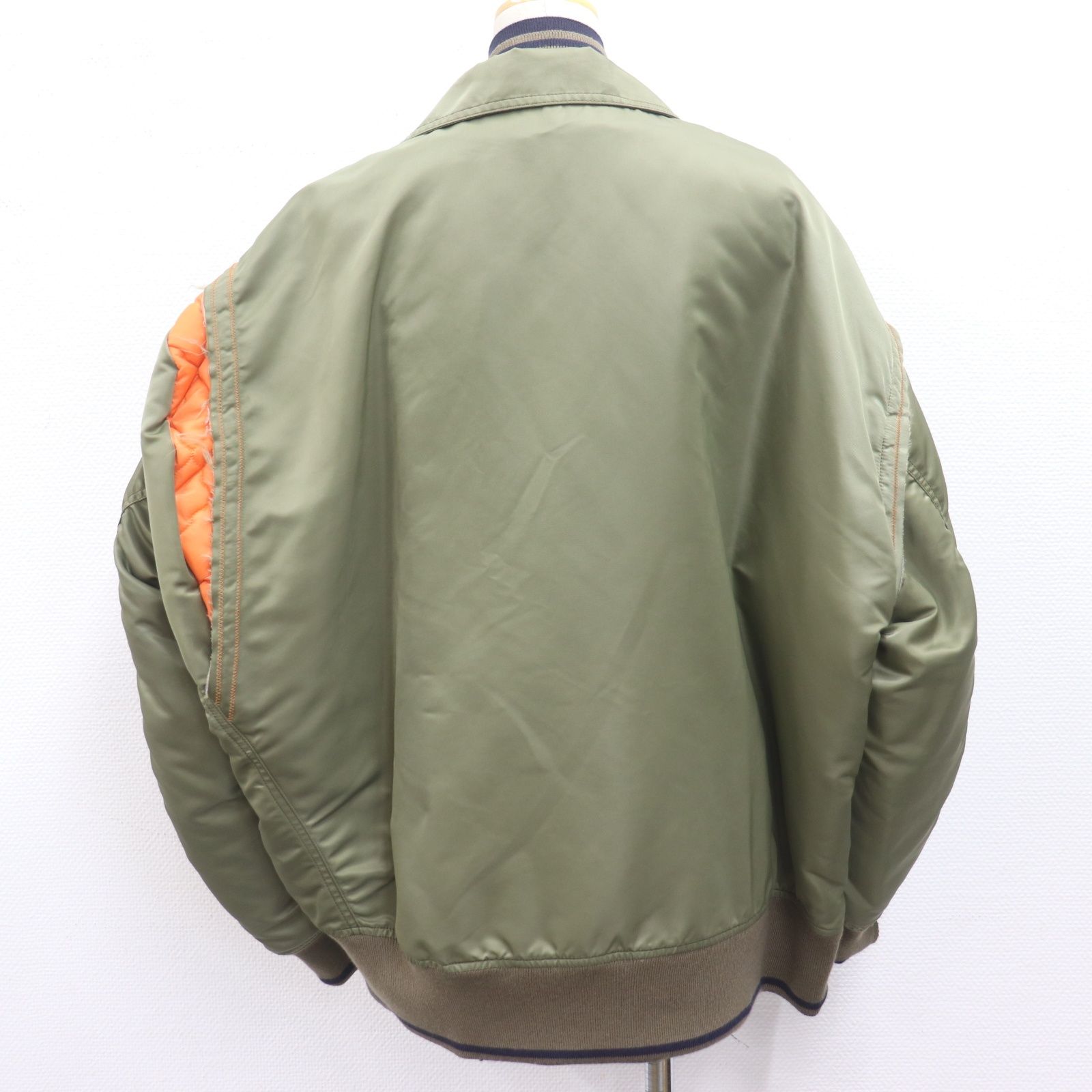 ITGKLIM54Q7K kolor カラー 再構築 ナイロンサテンブルゾン メンズ 