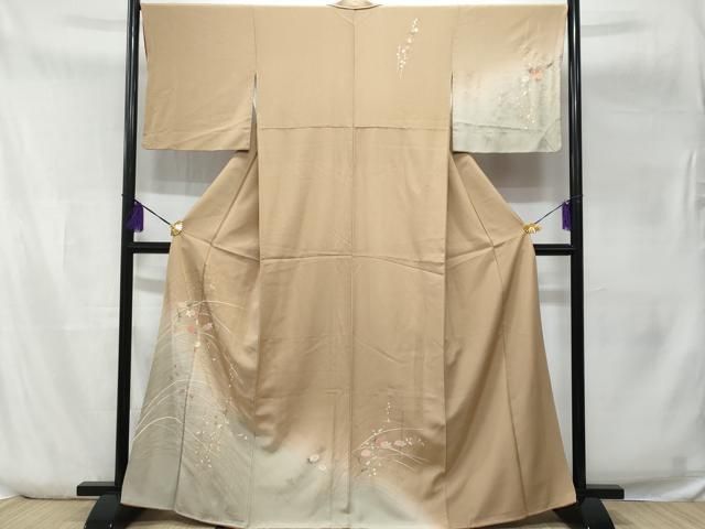 平和屋着物□訪問着 枝菊文 暈し染め 金彩 正絹 逸品 未使用