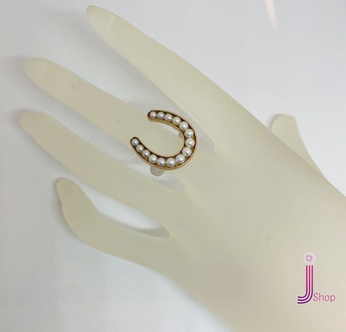 TASAKI タサキ 田崎真珠 リング K 18 750 パール ホースシュー 5.95 g 12号