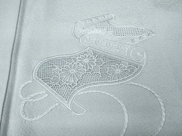 平和屋着物▽中国三大刺繍 スワトウ刺繍 総刺繍 無地絵羽訪問着 蒔絵花