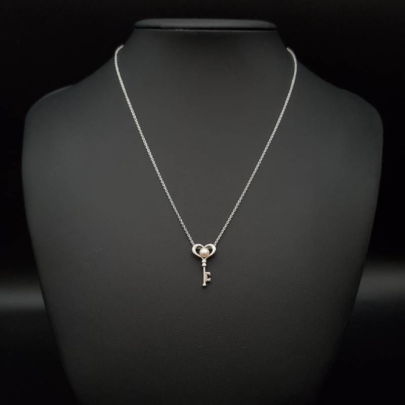 美品 TASAKI タサキ ネックレス ペンダント ハートキー 鍵モチーフ