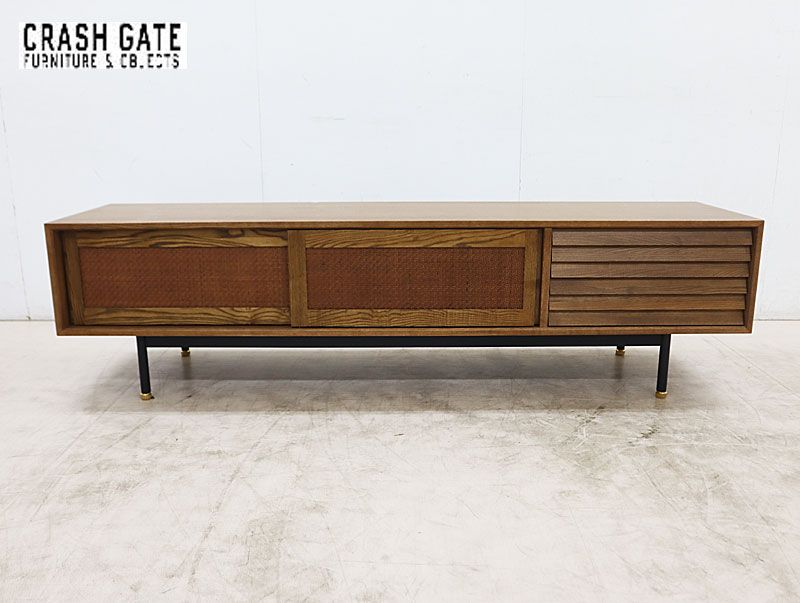 ◆展示 ◆ CRASH GATE クラッシュゲート NOR ノル FIN TV BOARD 1800 フィン テレビボード テレビ台|TVボード 17万