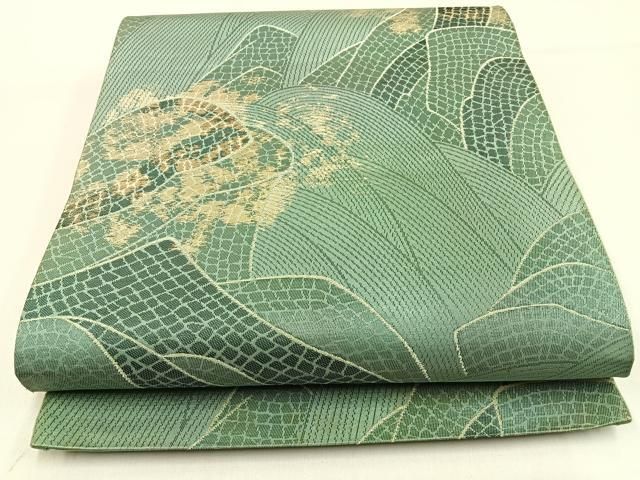 平和屋着物◎六通柄袋帯 抽象文様 金糸 正絹 逸品 BAAW0676hj - メルカリ