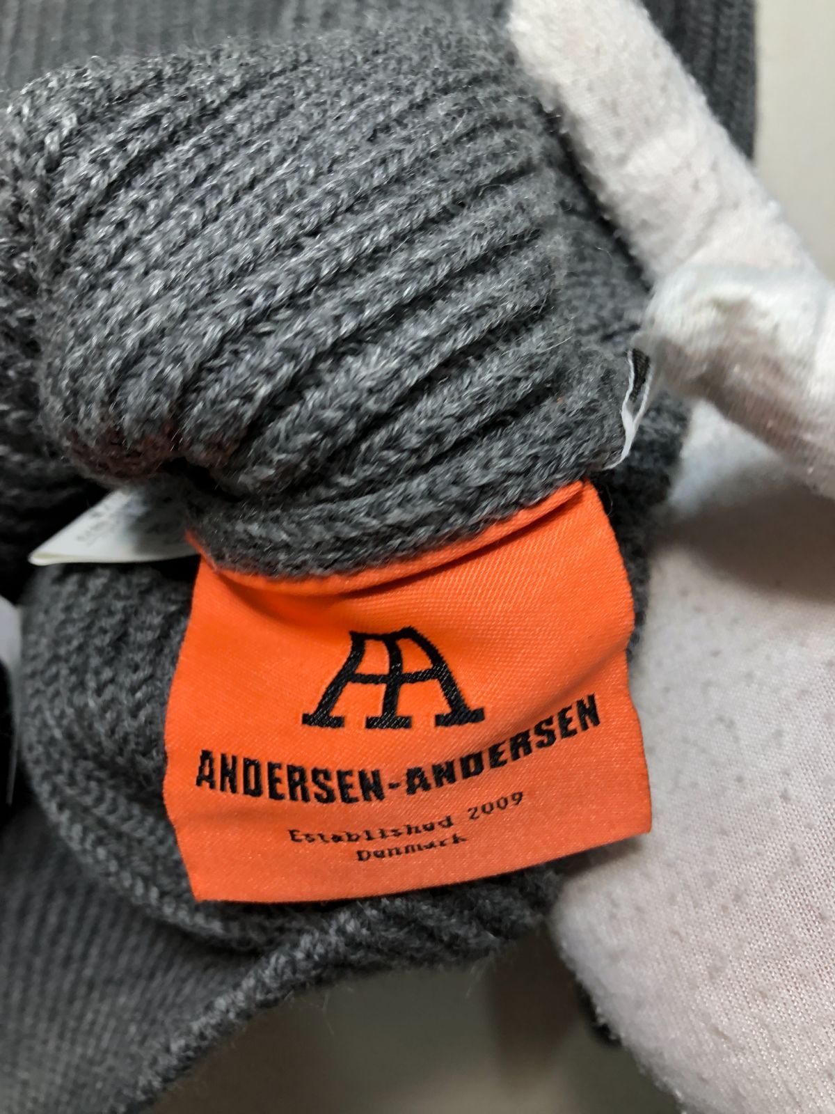 071021 ANDERSEN-ANDERSEN ウール ニット XXS セーター グレー メンズ