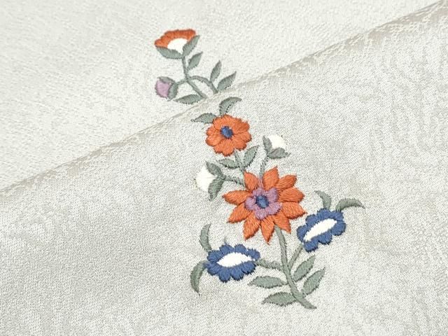 平和屋着物▽上質な小紋 総刺繍 草花文 正絹 逸品 CABB6812th - メルカリ