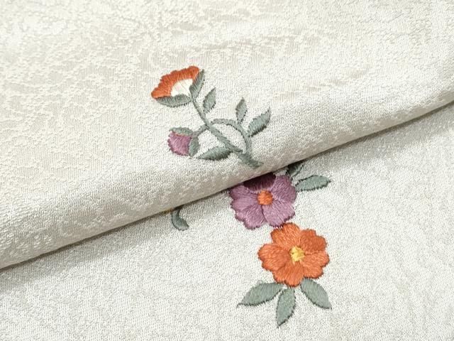 平和屋着物▽上質な小紋 総刺繍 草花文 正絹 逸品 CABB6812th - メルカリ